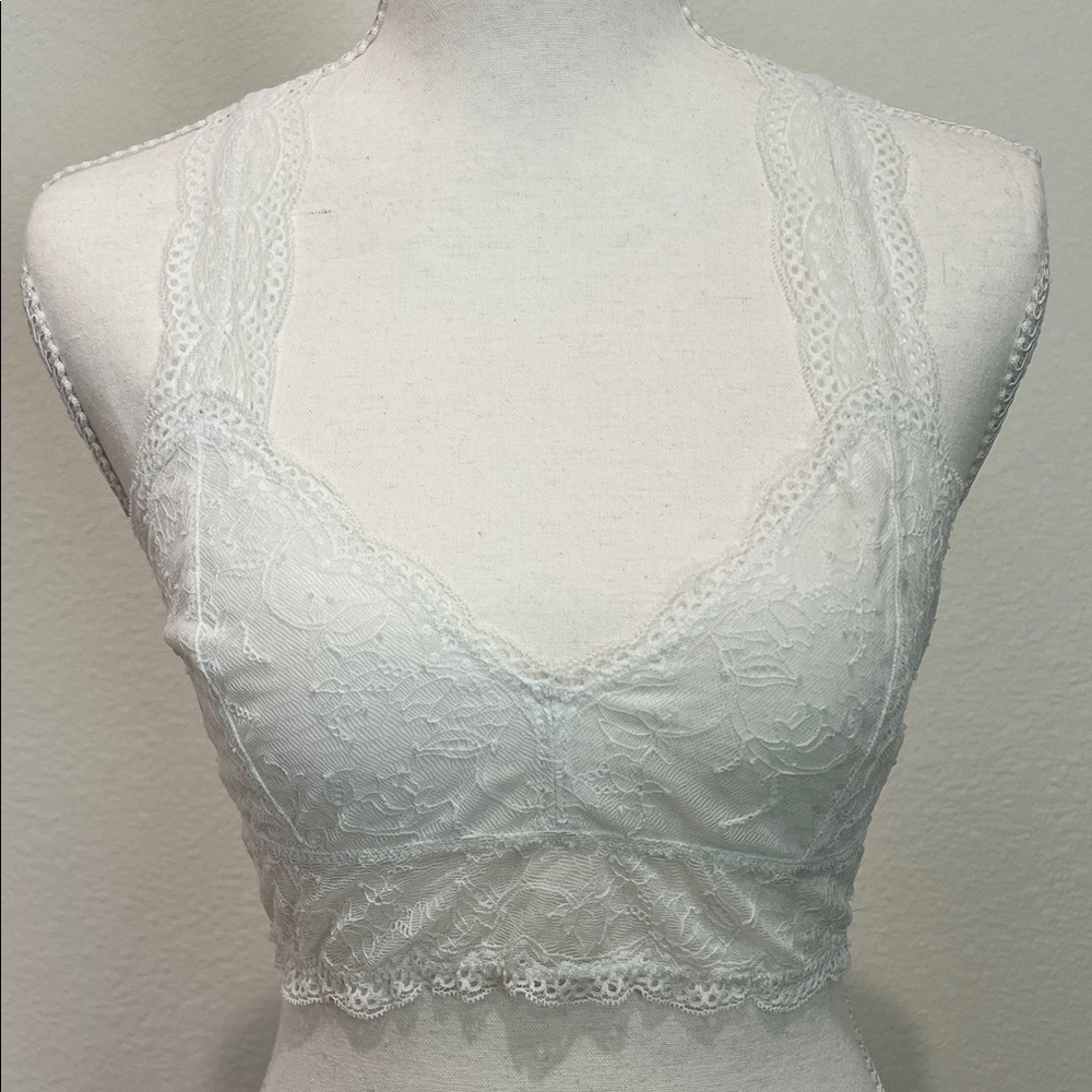 BP Lace Bralette - White